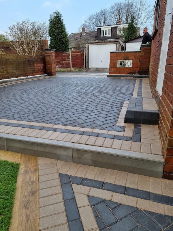 Quality block paving patio by GQ General Builders
