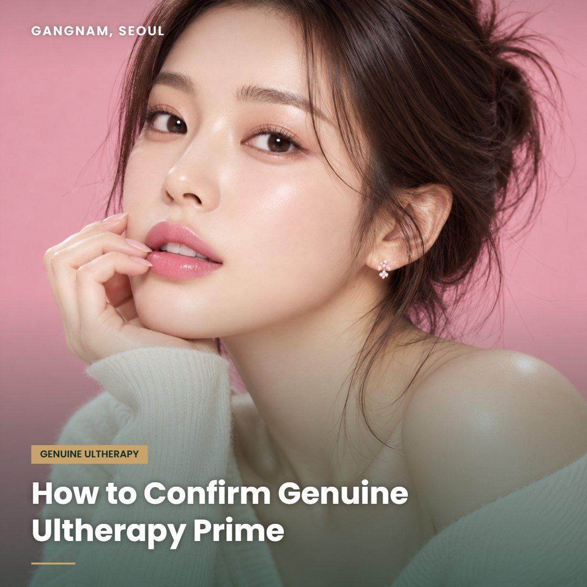 Checking genuine Ultherapy Prime at YAAN Clinic Gangnam, Seoul