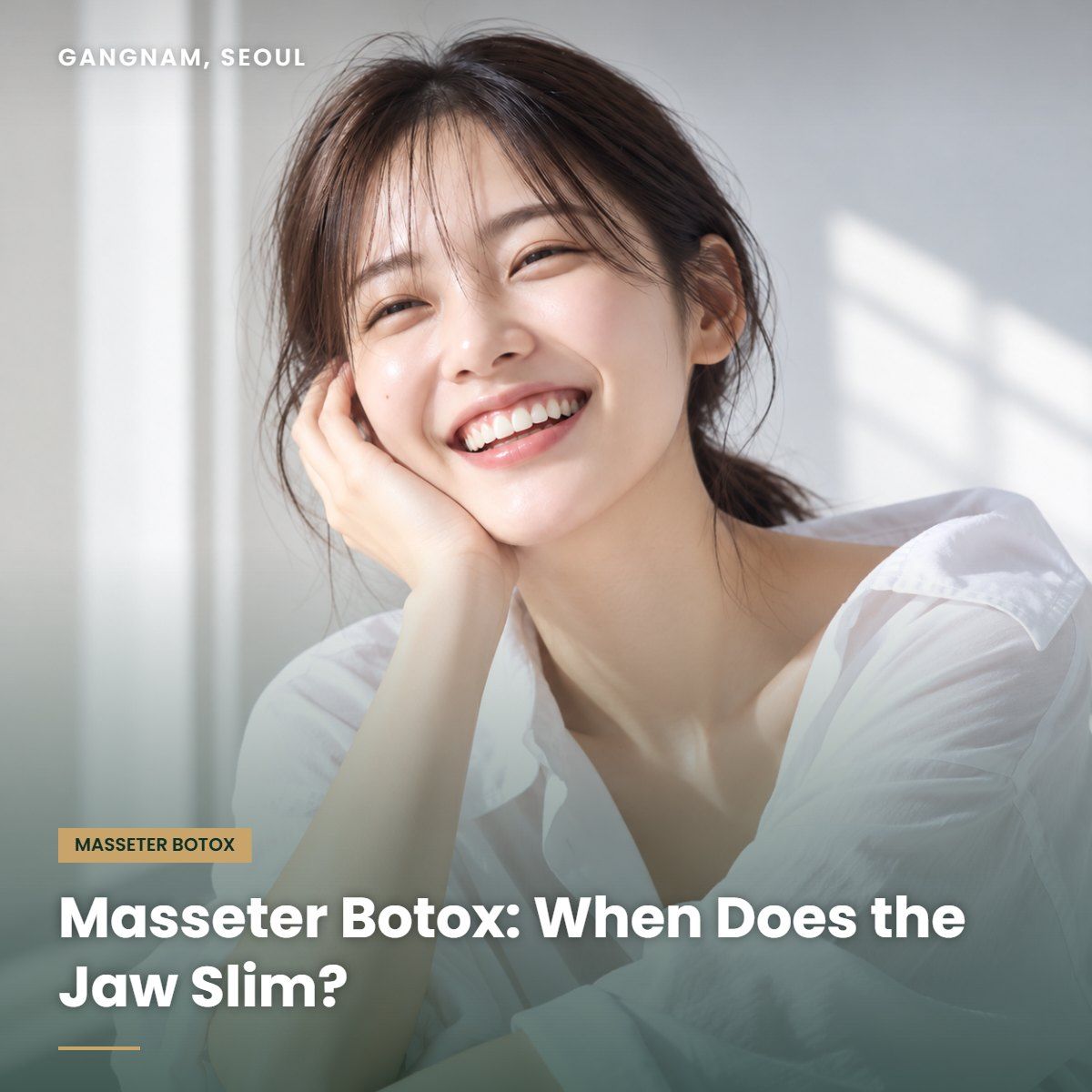 Masseter Botox results timeline at YAAN Clinic Gangnam, Seoul