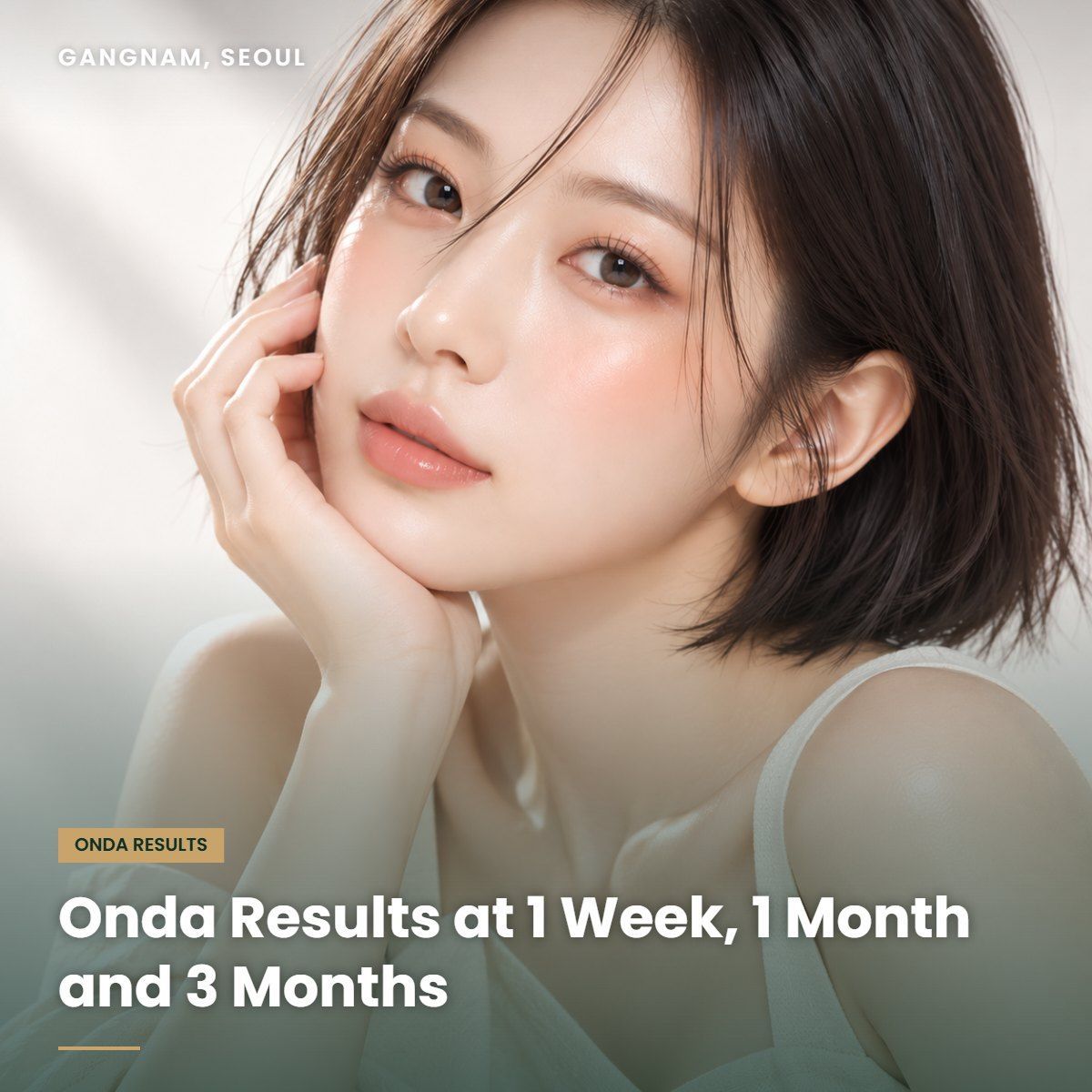 Onda lifting results timeline at YAAN Clinic Gangnam, Seoul