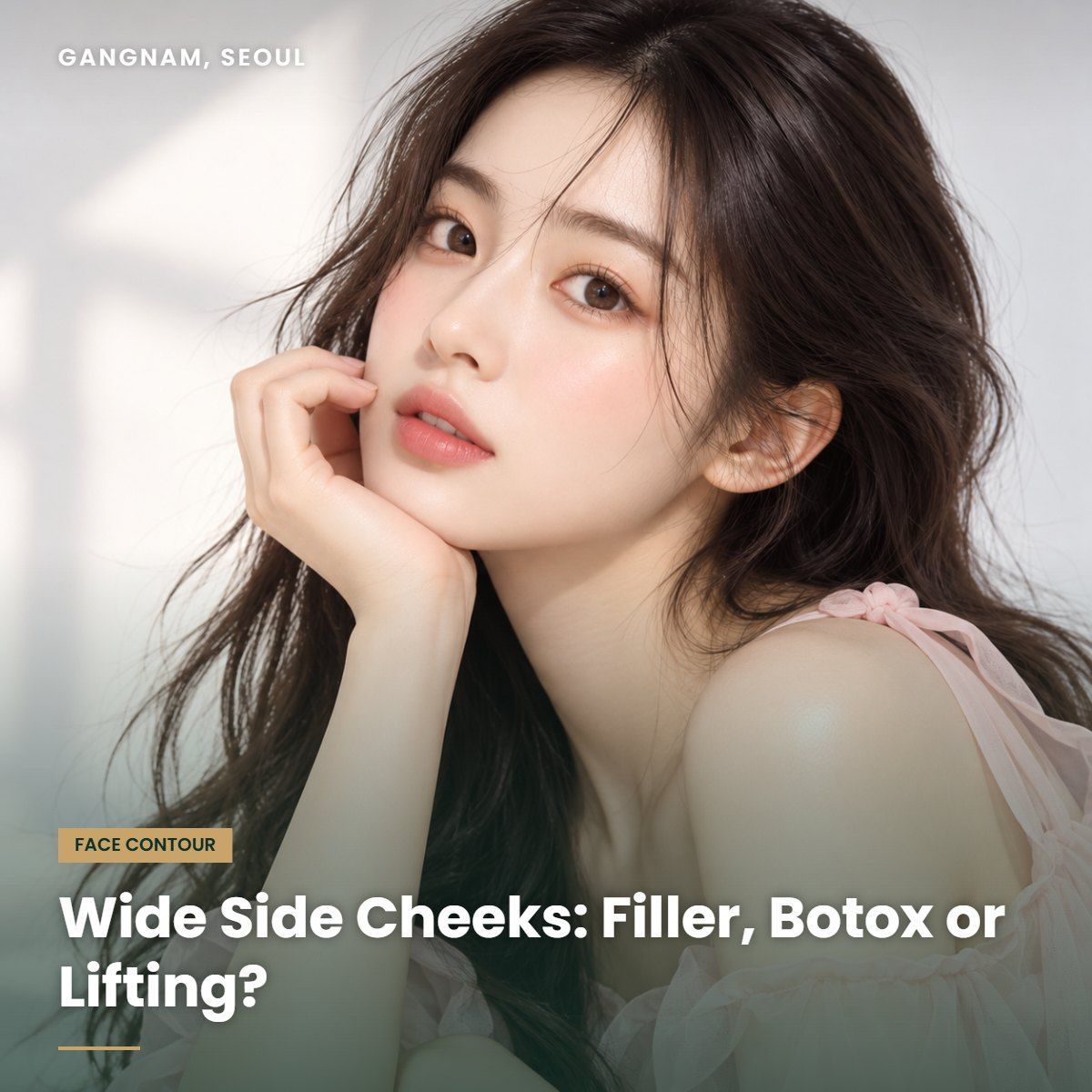 Side cheek contour treatment at YAAN Clinic Gangnam, Seoul