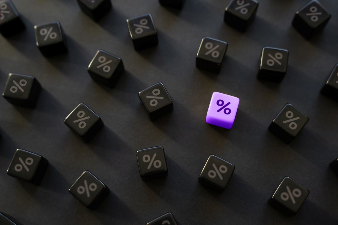 Highlighted percentage symbol