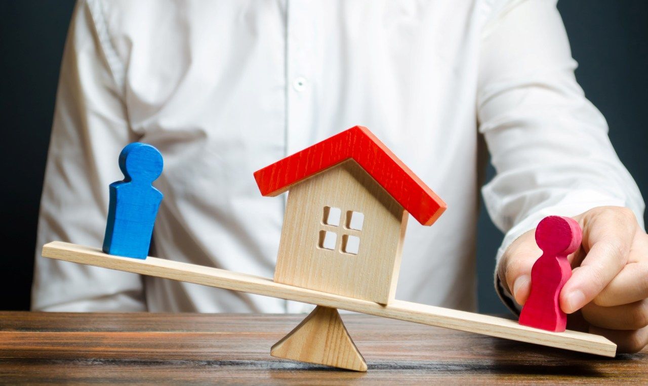 separation of property and real estate after a divorce