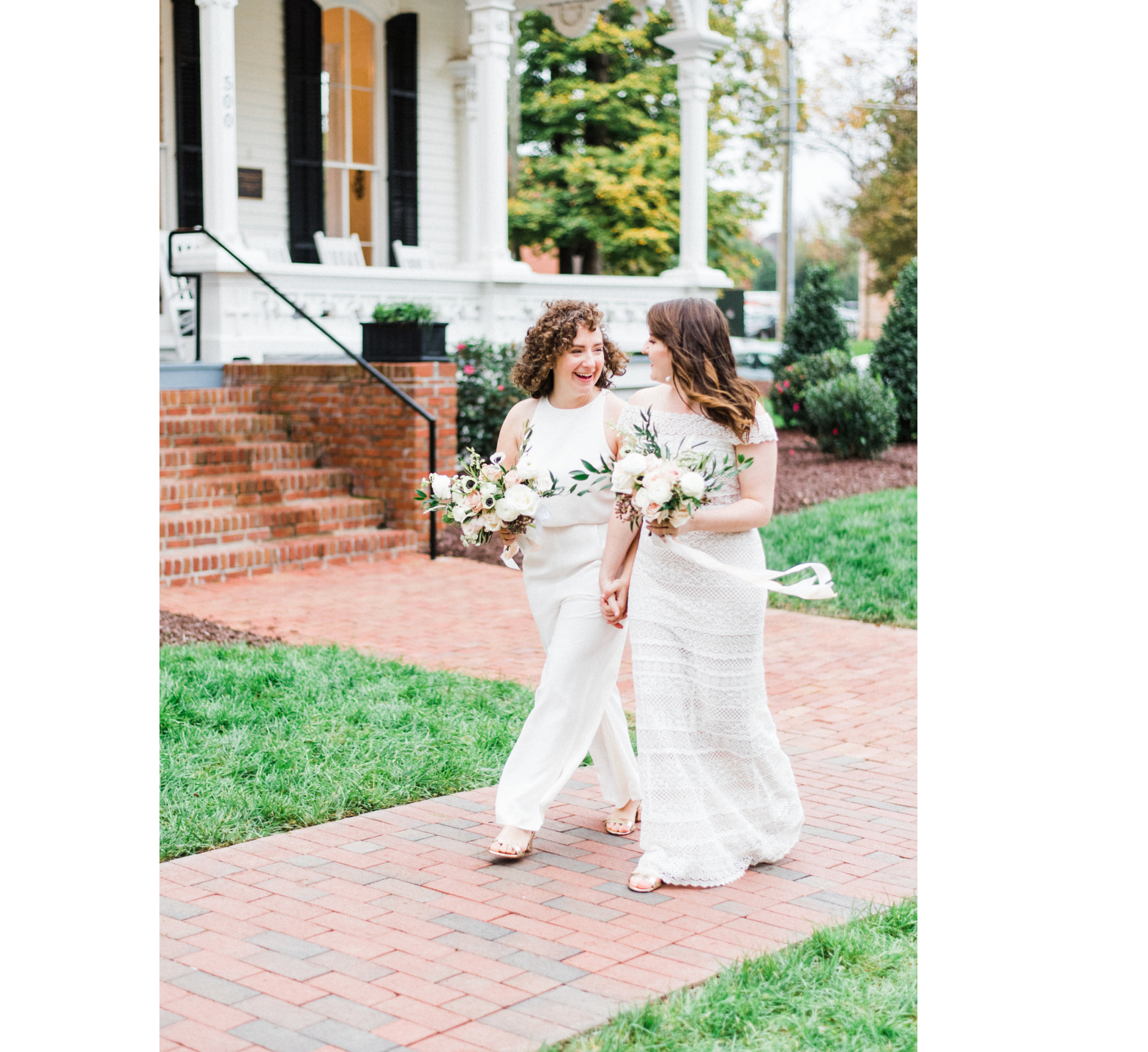 wedding portraits at wedding venue in raleigh North Carolina