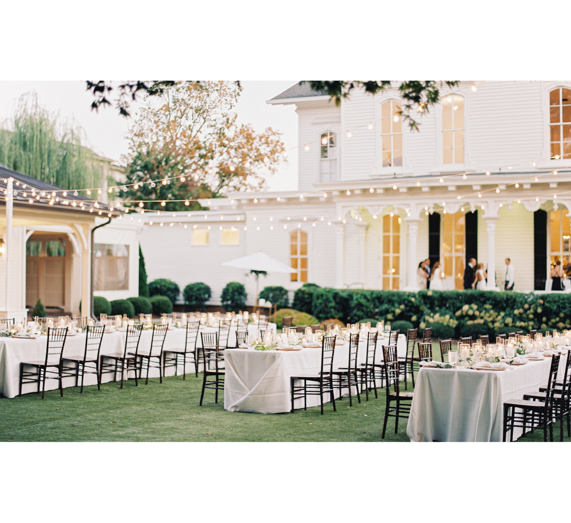 outdoor wedding reception in raleigh North Carolina