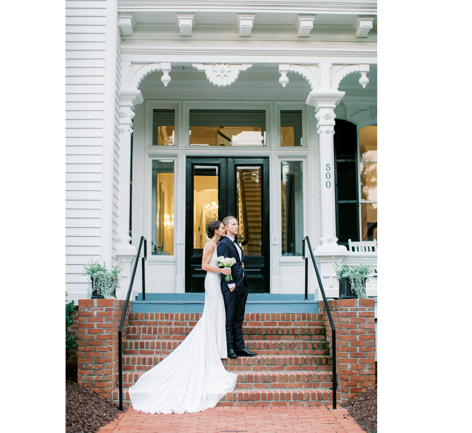 wedding portraits at luxury wedding venue in North Carolina