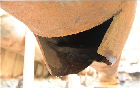 pipe rupture