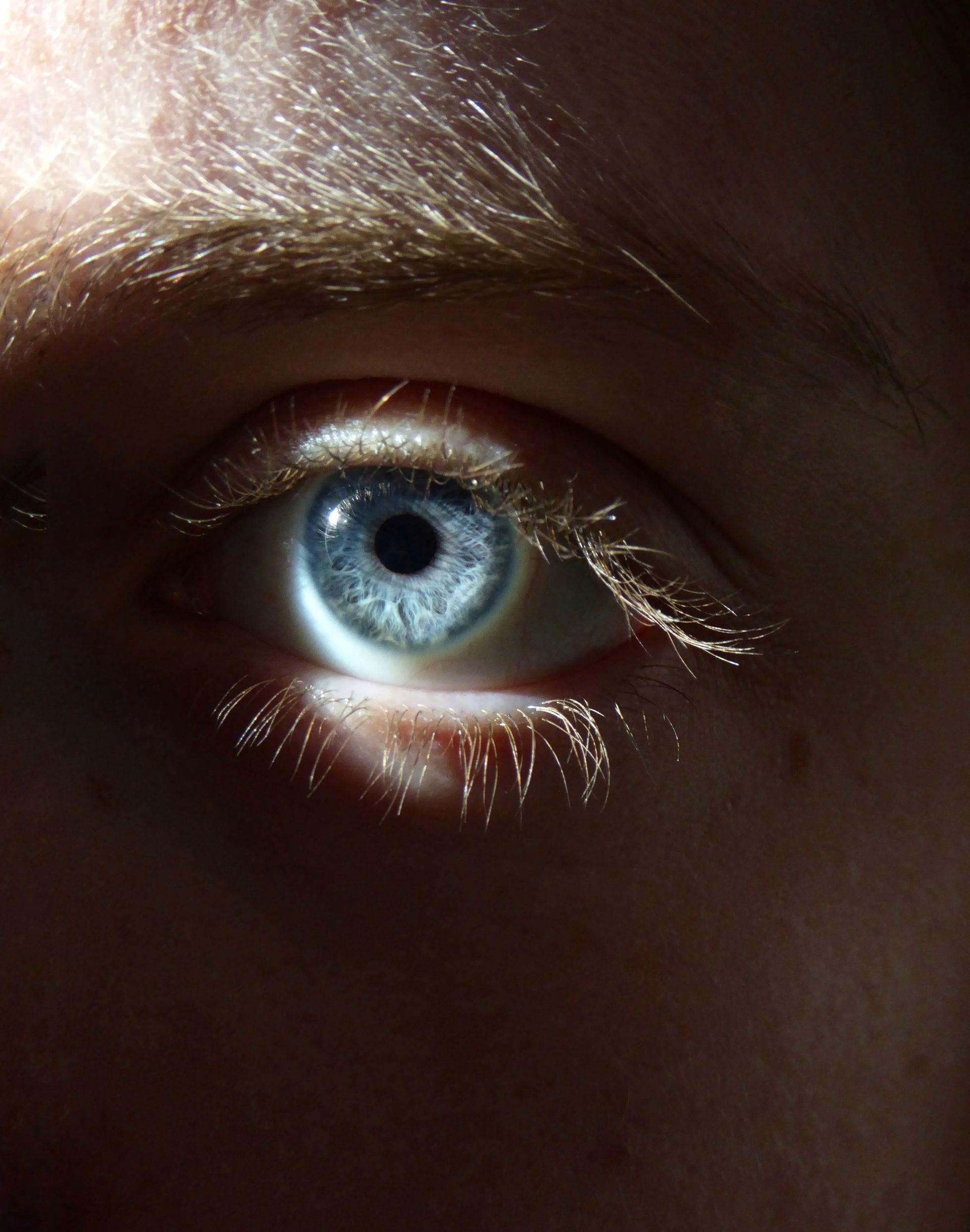 Person With Contact Lens