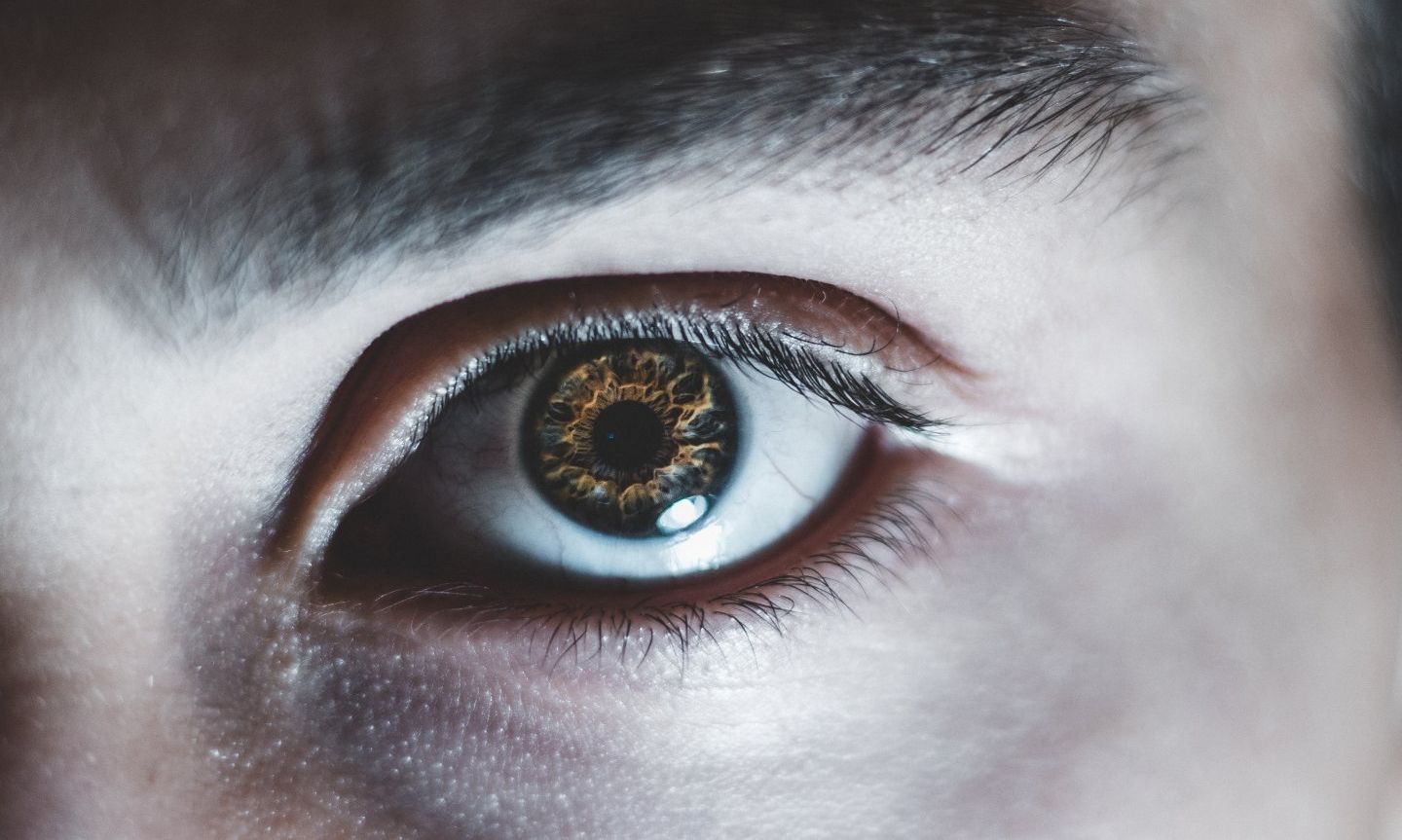 Man With Contact Lens