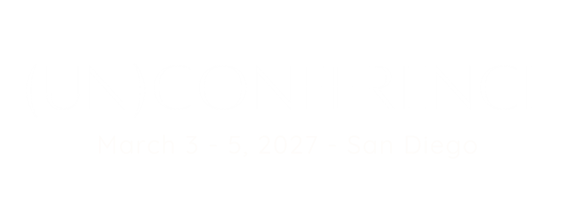 Header with conference logo and image of outdoor seating area by pool.