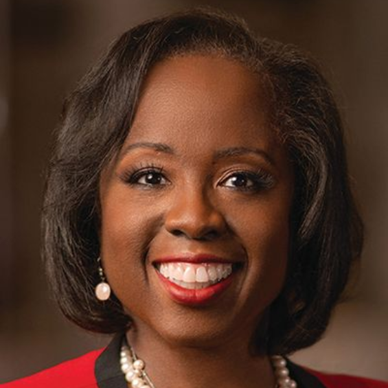 Headshot of Patricia Brown Holmes.
