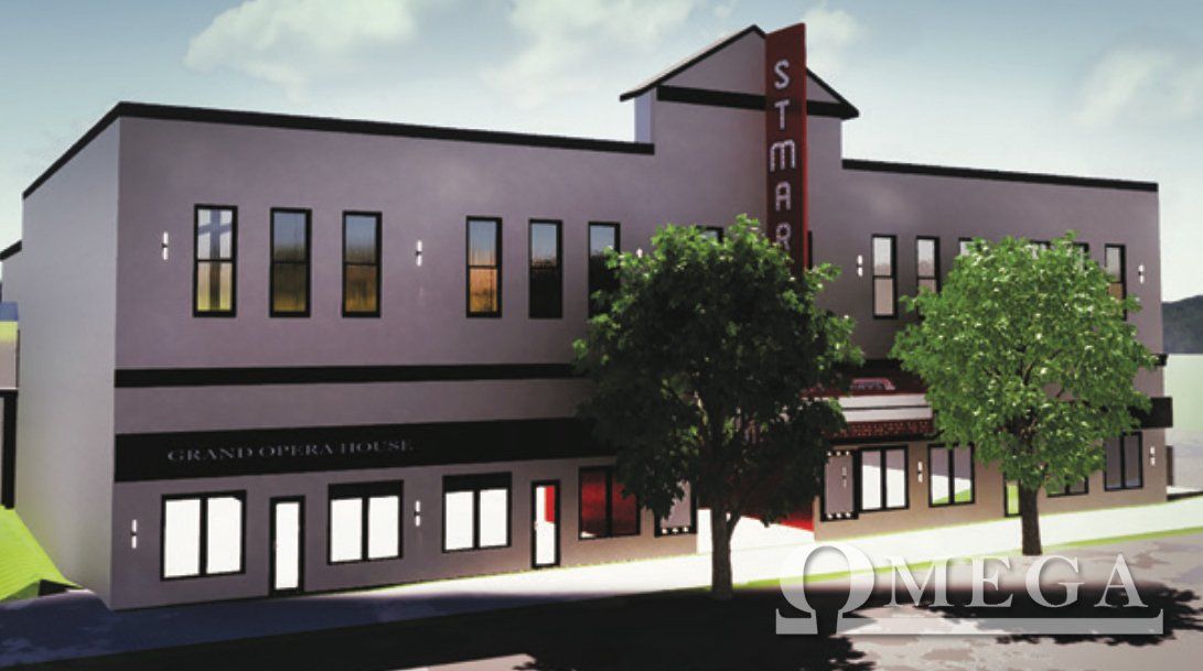 An artist 's impression of the omega theater