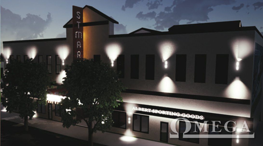 An artist 's impression of the simar building at night