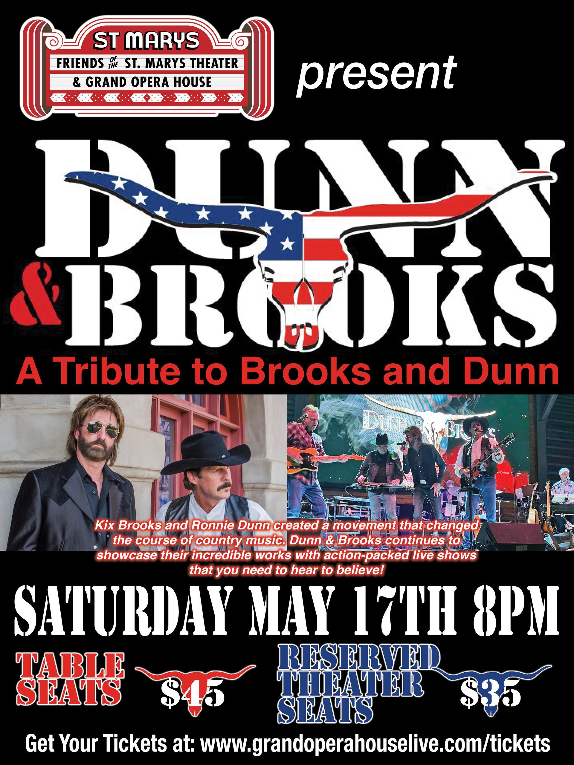 A poster for dunn and brooks a tribute to brooks and dunn