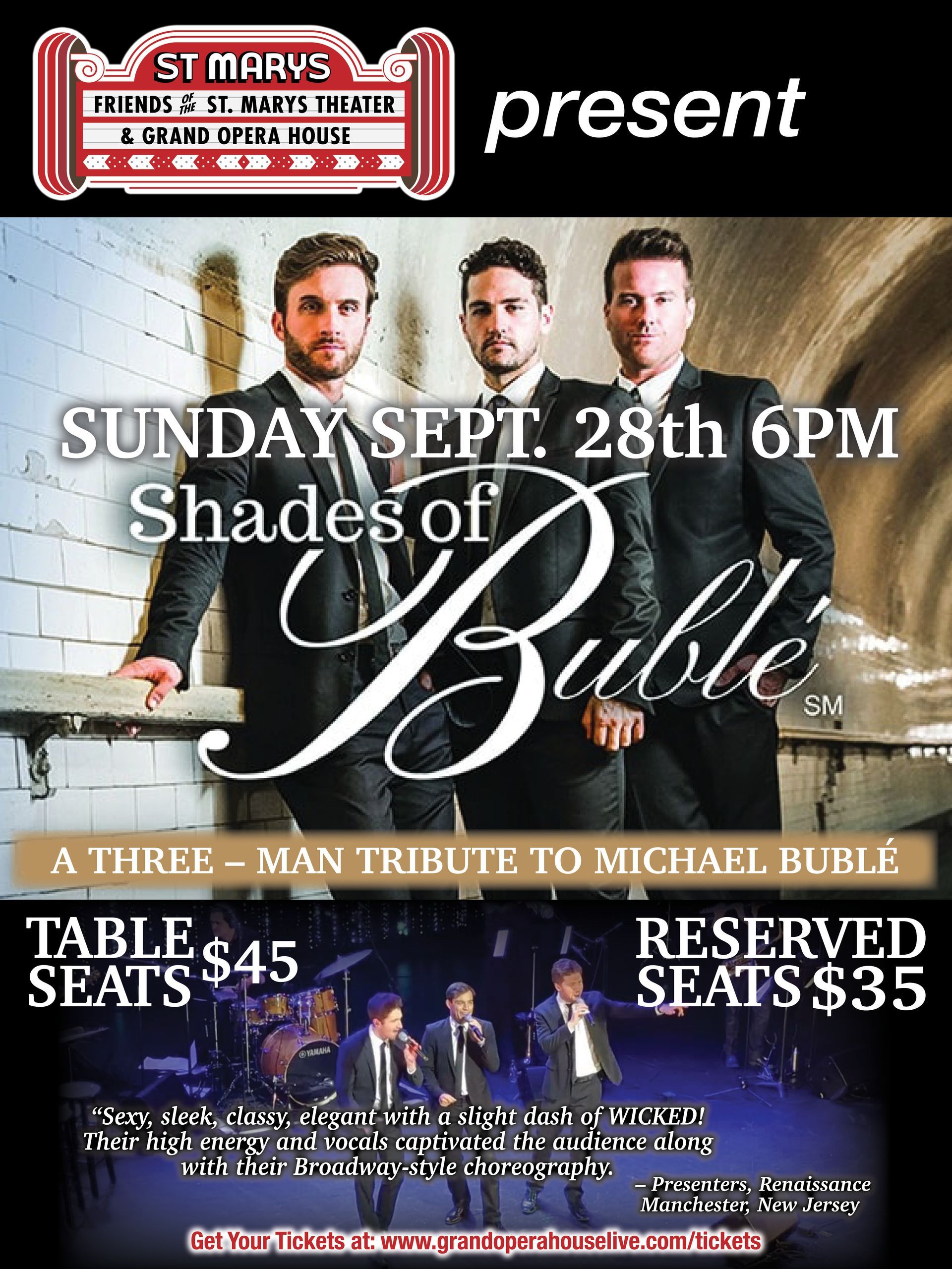 A poster for a concert called shades of bible