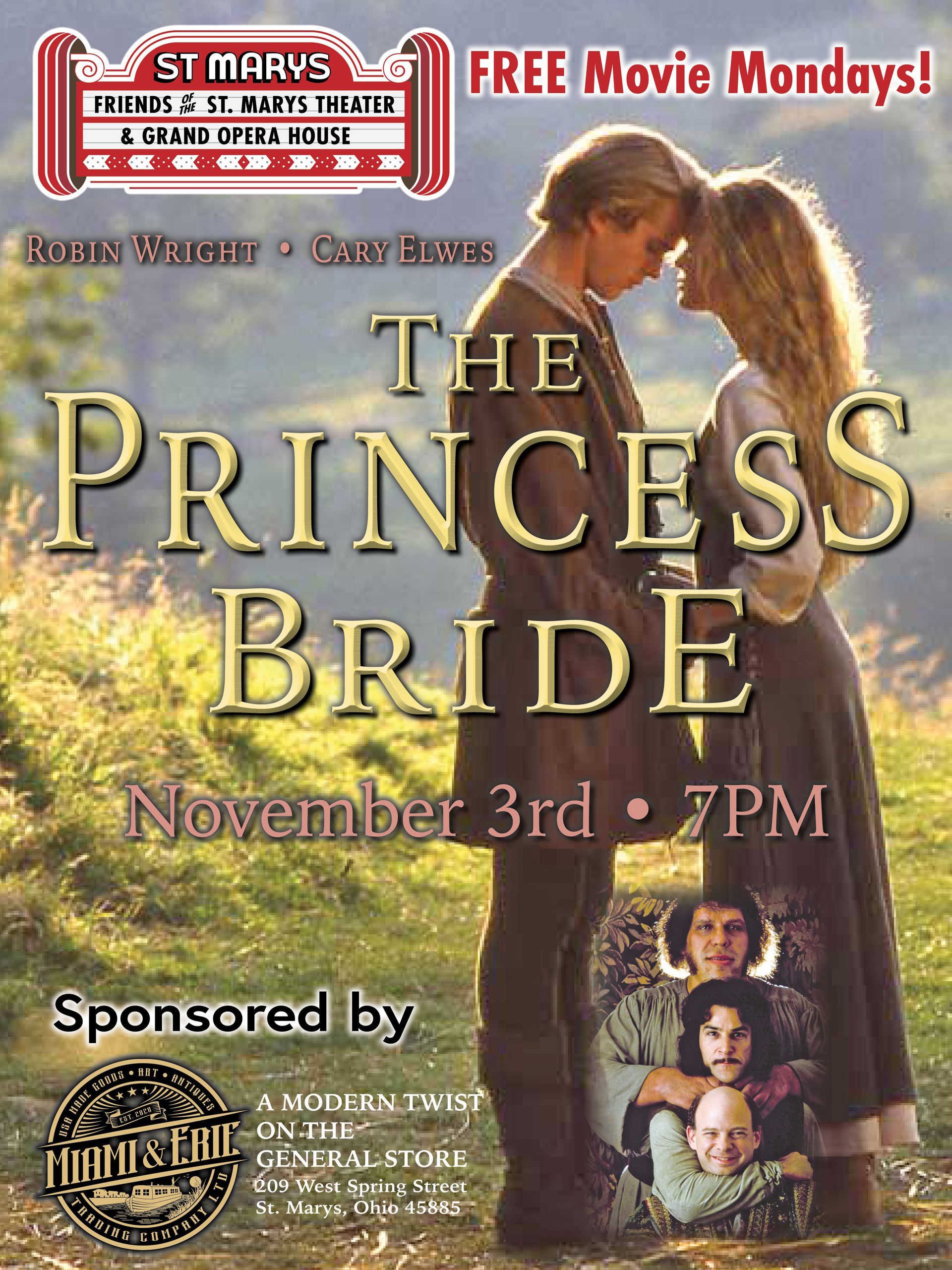 A poster for the movie the princess bride
