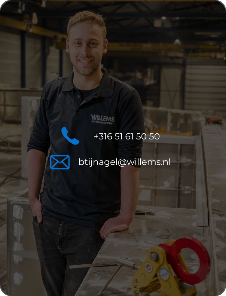 Bas Tijnagel Projectleider Willems Staal bij Constructiebedrijf Willems Boven-Leeuwen