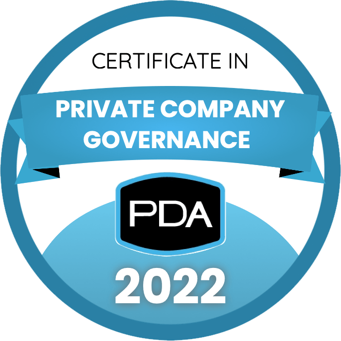 Certification in Private Company Governance by The Private Directors Association Certification in Private Company Governance by The Private Directors Association
