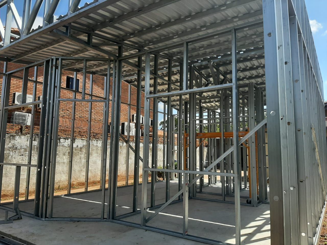 Detalhe técnico da construção