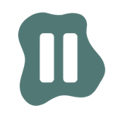 A green icon with two white lines on a white background.