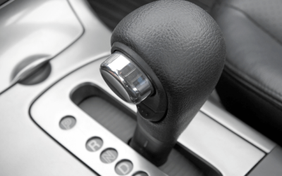A close up of a shifter in a car