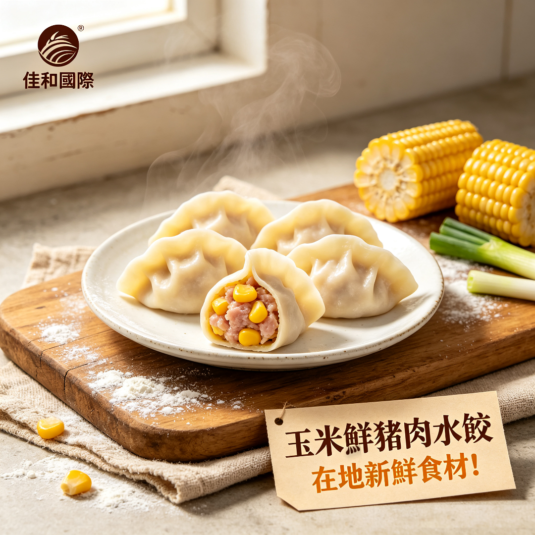 冷凍-玉米鮮豬肉水餃