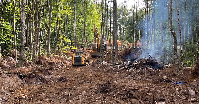 Excavator On Site