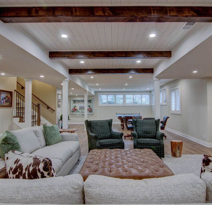 Basement Remodeling Kansas City - Home in Overland Park KS with a recent basement remodel makeover.