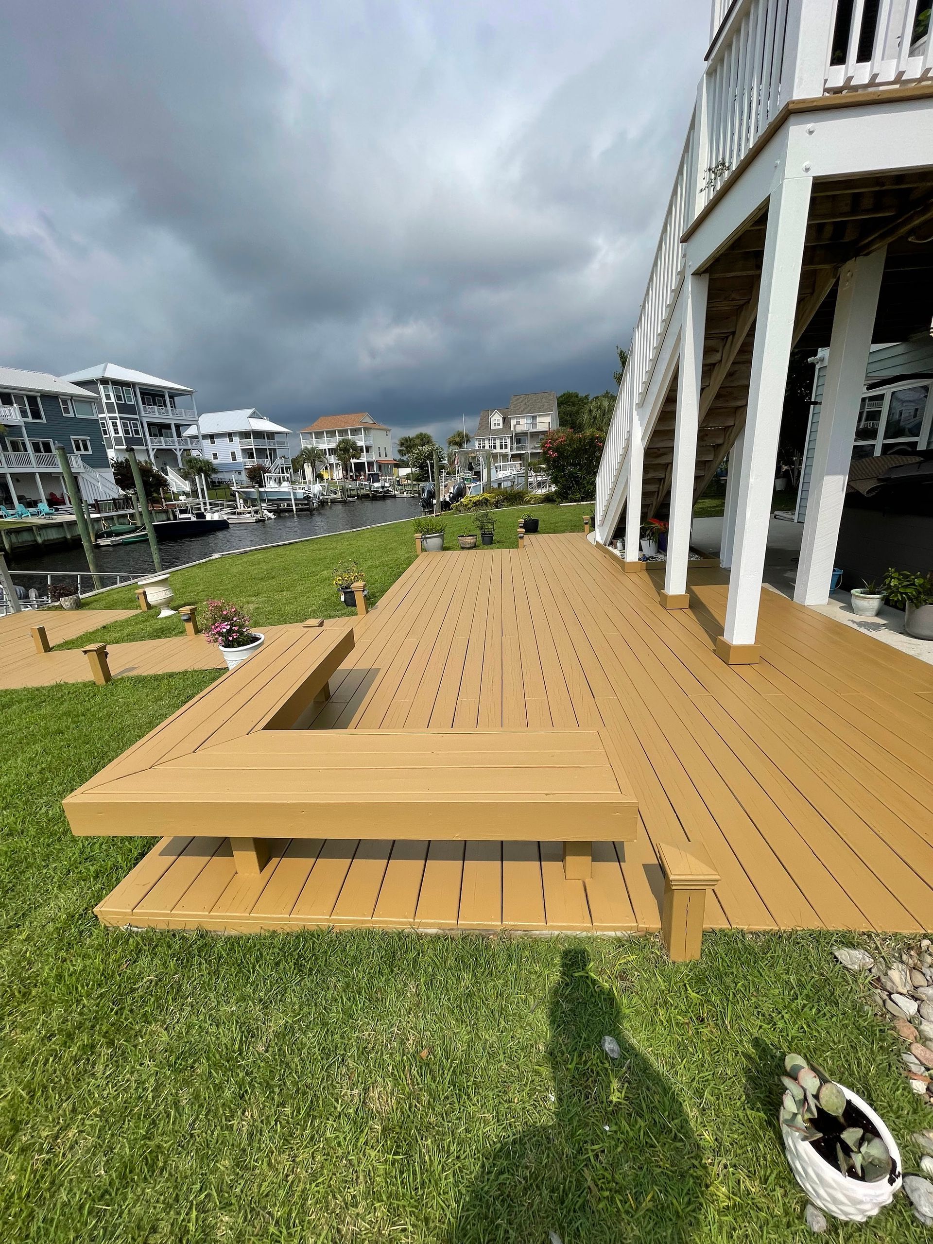 Deck After Wood Staining — Wilmington, NC — Villa’s NC Painting