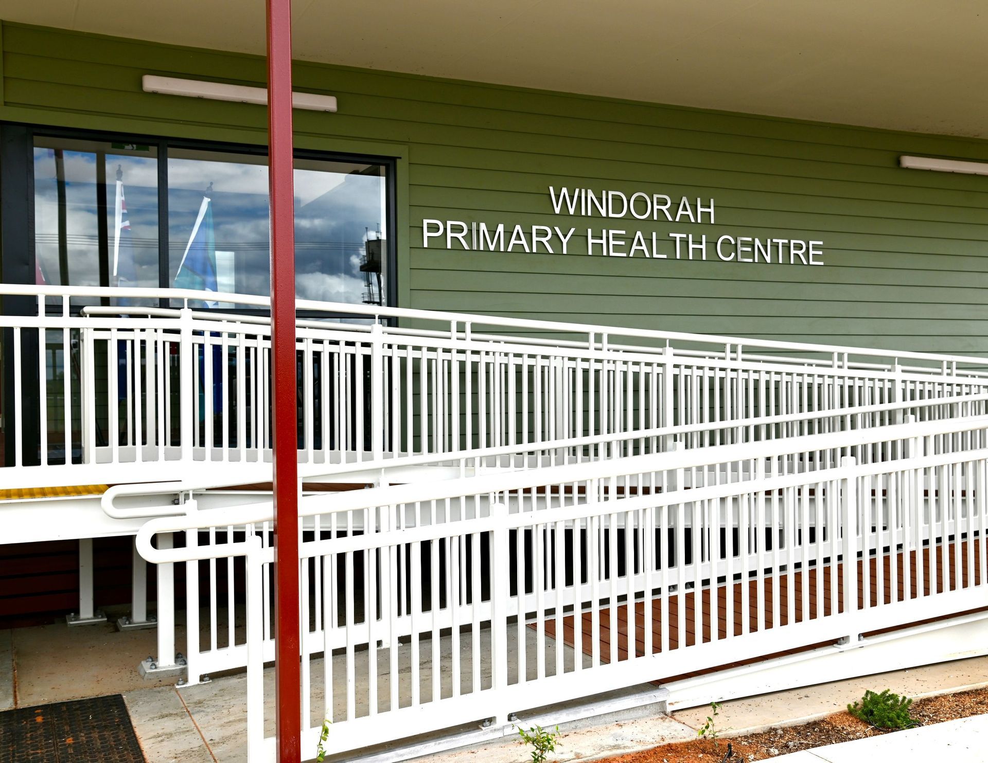 A Black and White Photo of A Ramp with A Railing — Custom Steel Fab in Garbutt, QLD