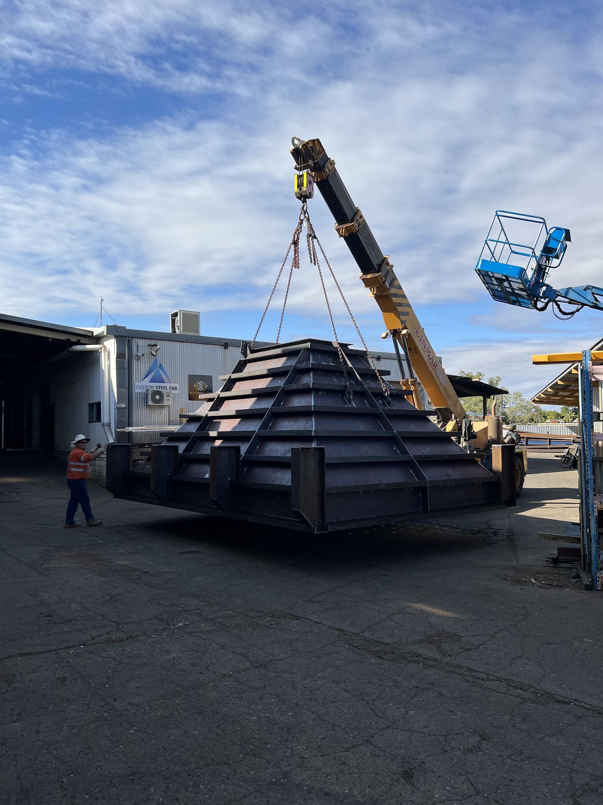 Company Delivery Truck  — Custom Steel Fab in Garbutt, QLD