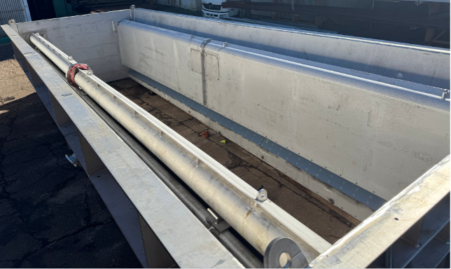 White Rooftop Hvac Ductwork and Pipes Running Through a Rectangular Metal Enclosure — Custom Steel Fab in Bohle, QLD