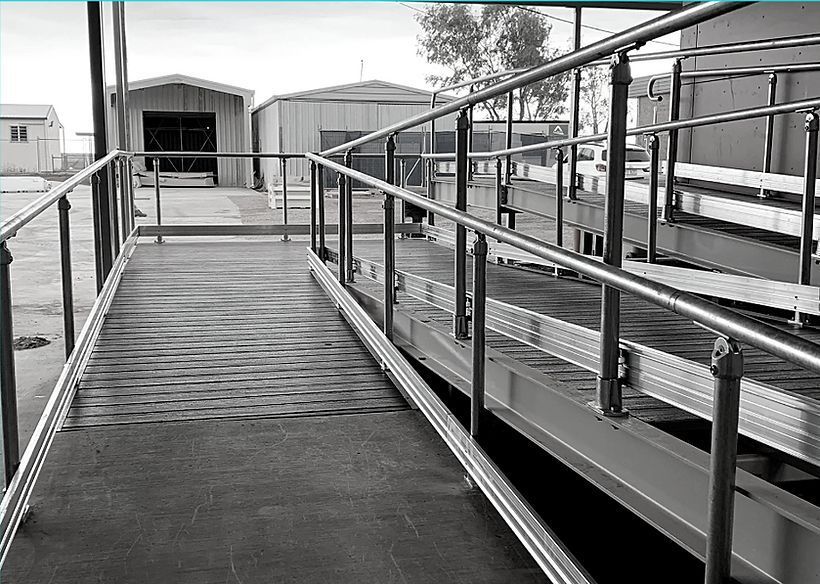Steel Railing On Hospital — Custom Steel Fab in Garbutt, QLD