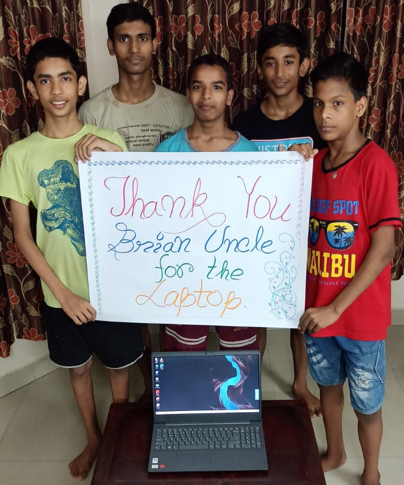 Bekind Boys say thanks for a laptop to support their remote learning Bekind Boys say thanks for a laptop to support their remote learning