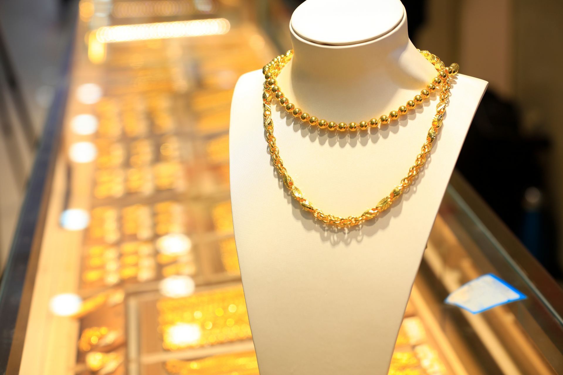 gold necklace