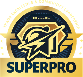 A logo for superpro trade excellence and community leadership