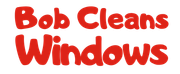 Bob cleans windows is written in red on a white background