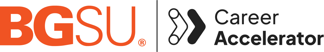 home BGSU and the Career Accelerator logos