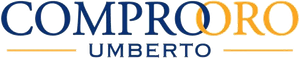 Logo con la scritta “Comporo Umberto” in blu e oro su sfondo bianco.