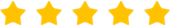 Five yellow stars arranged in a horizontal row.