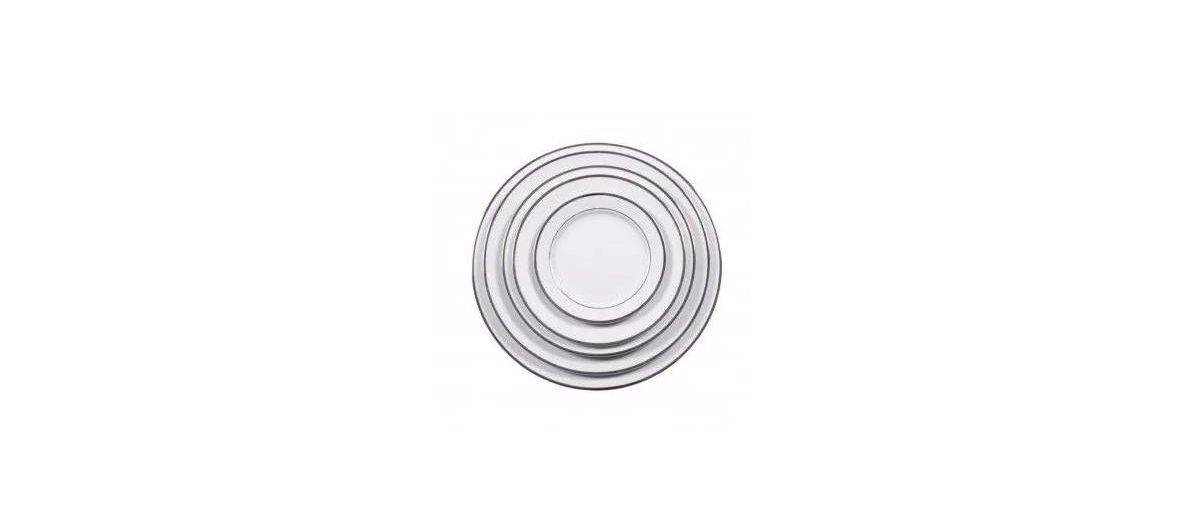 Platinum rimmed china