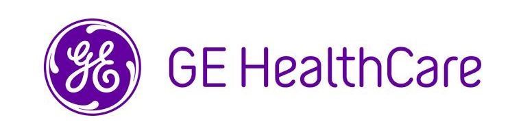Logotipo da GE HealthCare com as iniciais