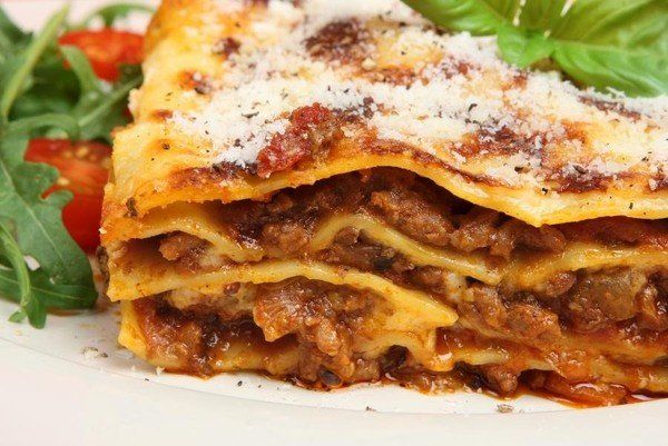 Lasagne and Salad