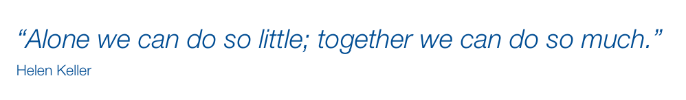 A quote that says