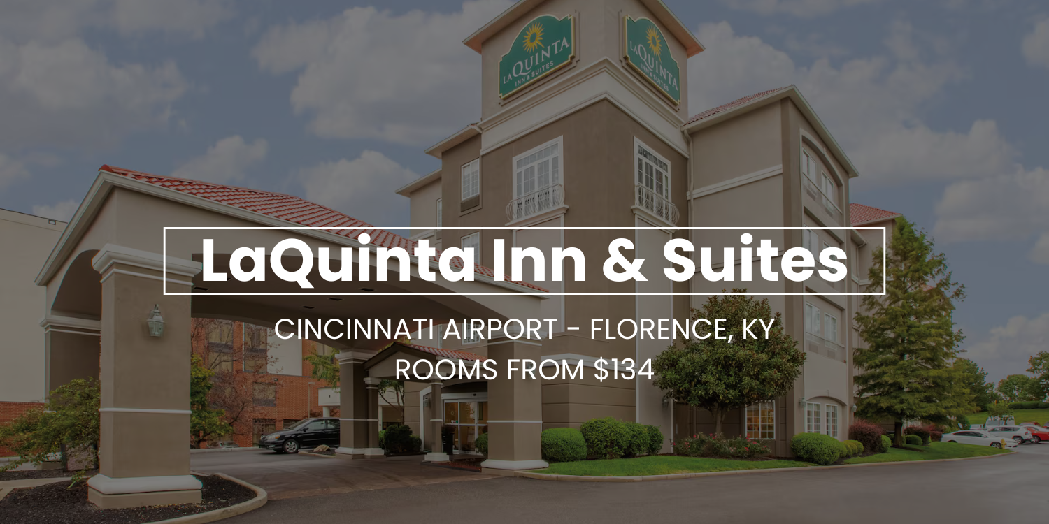 La Quinta Inn & Suites roadside sign and hotel exterior in Florence, Kentucky