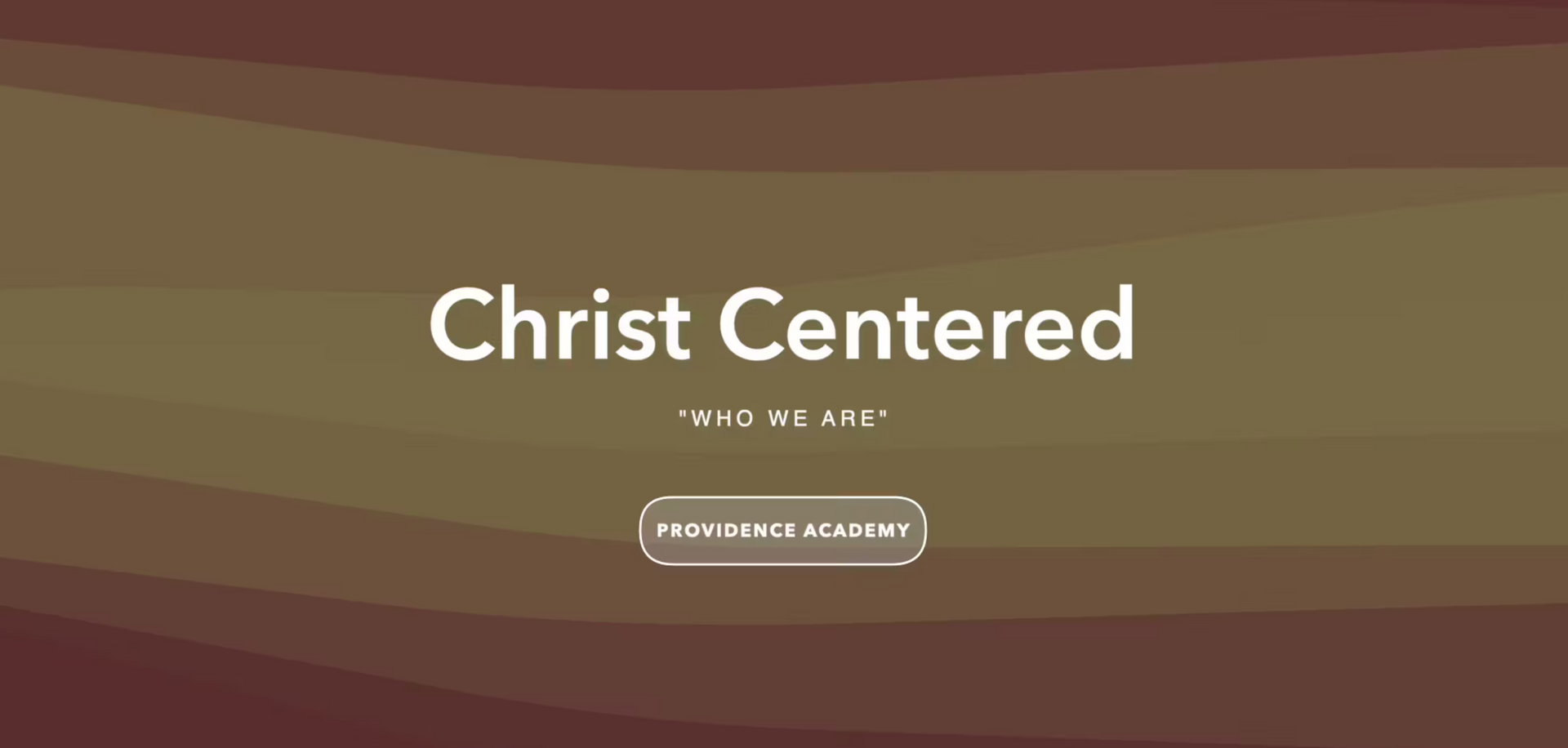 Christ Centered title on a brown gradient background with a small “WELCOME” button