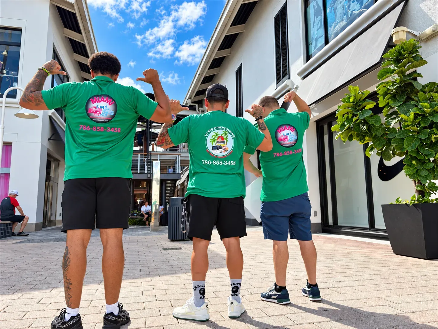 Miami sightseeing tours team at Bayside Marketplace in Downtown Miami