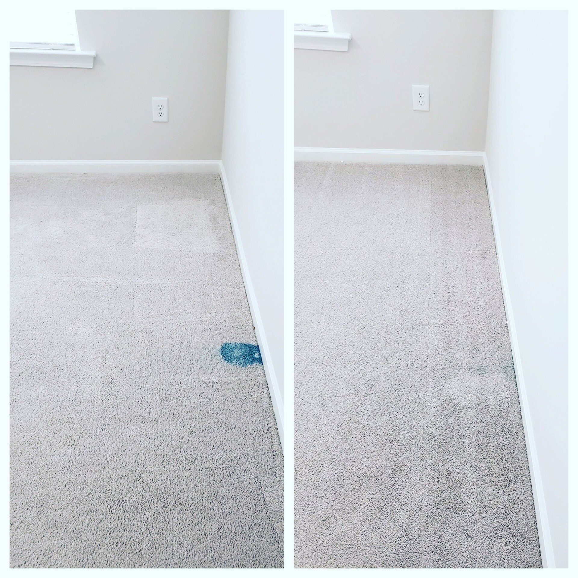 Clean slime on carpet