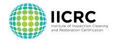 IRC logo with blue-green dot globe and black text “Institute of Inspection Cleaning and Restoration Certification”