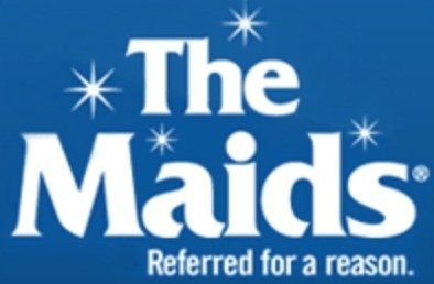 The Maids logo on a blue background with the tagline “Referred for a reason.”